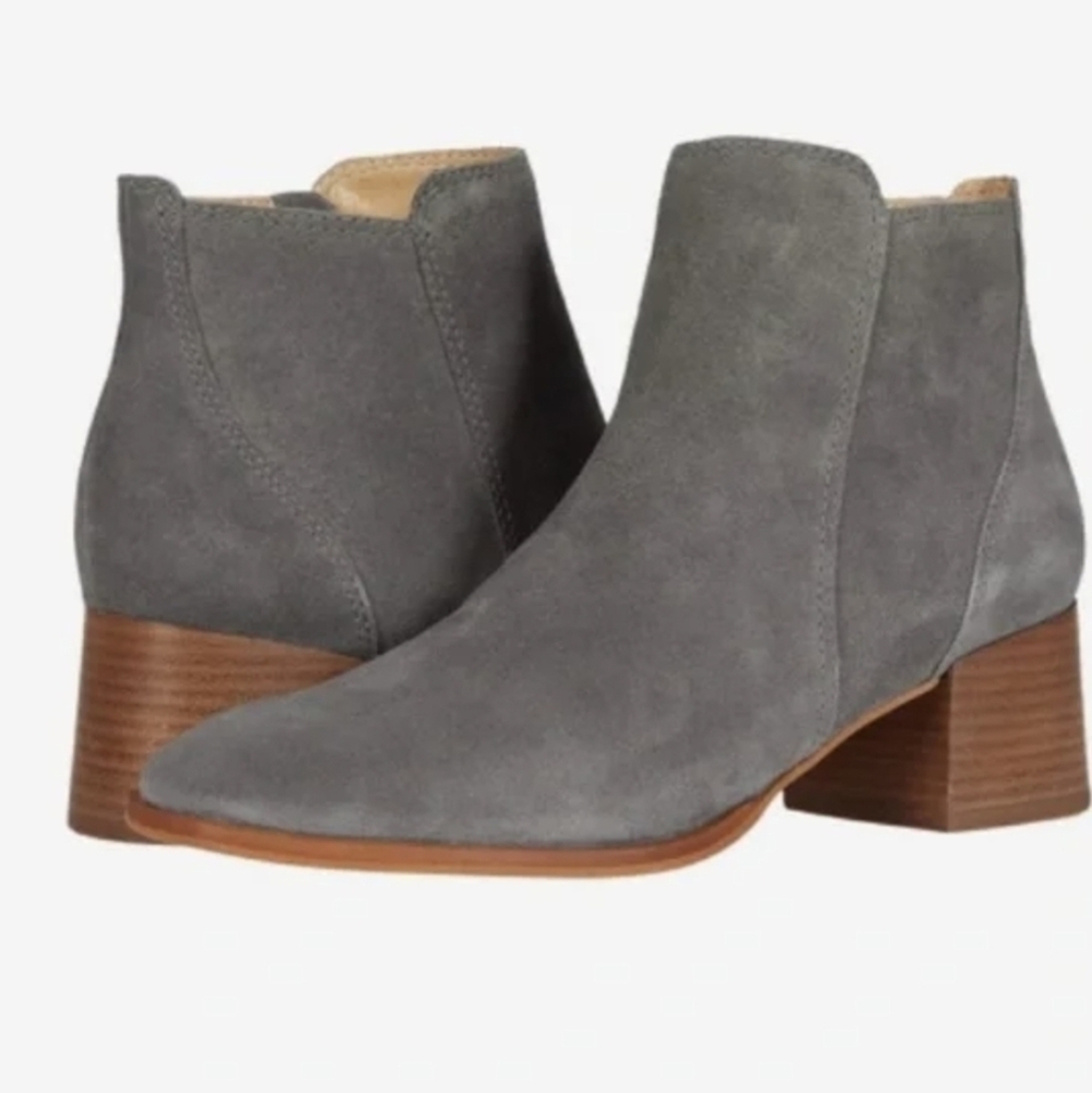 Lucky Brand Womens Lilye Leather Ankle Heels Boots shoes sz 10M